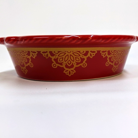 Pioneer Woman Tart/Mini Pie/Trinket Dish Bright Florals, Scallop Edge Ex… - Picture 4 of 6